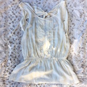 Anthropologie pintuck peplum tank, size 4